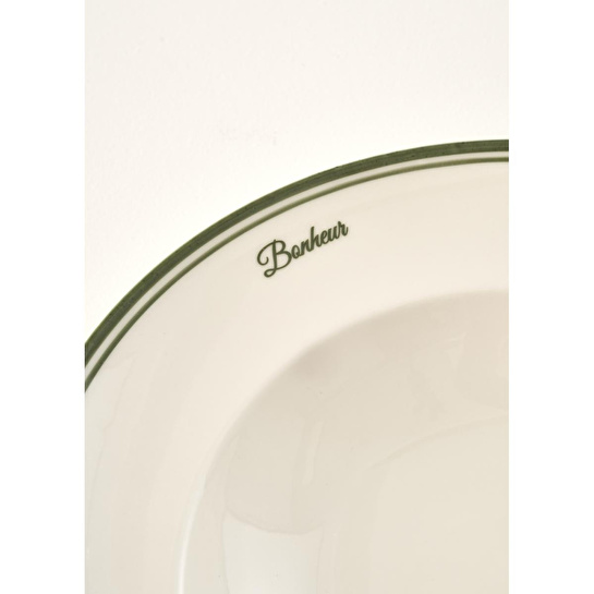 Bella Maison Bonheur Porselen Makarna Tabağı Yeşil (28 Cm) Yeşil