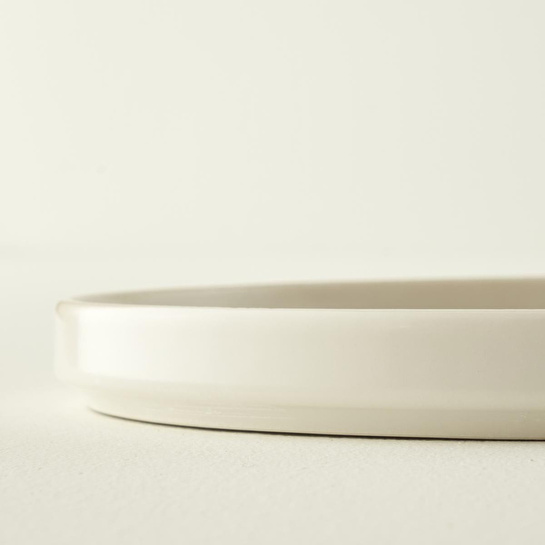 Bella Maison Parisien Porselen Pasta Tabağı 4'lü Krem (21 Cm)