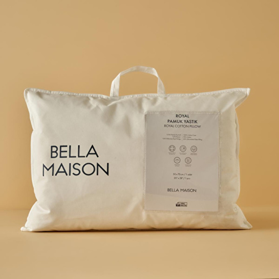 Bella Maison Royal Pamuk Yastık (50x70 Cm) Beyaz