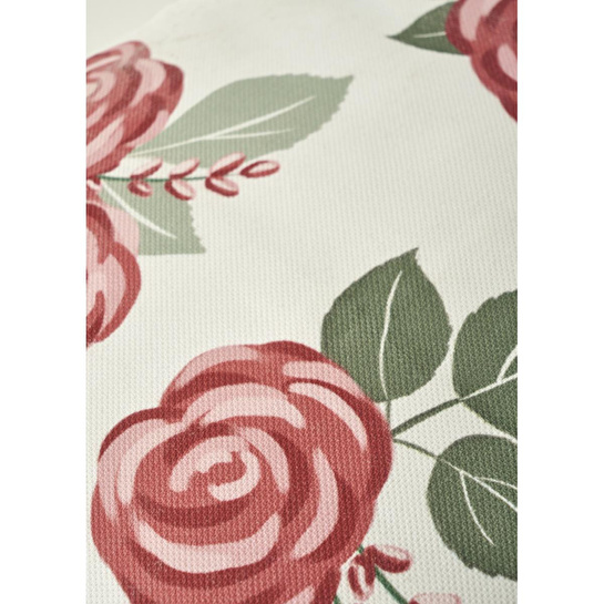 Bella Maison Rose Baskılı Kırlent Kılıfı Krem (43x43 Cm) Krem