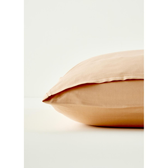 Bella Maison %100 Pamuk Saten 2'li Yastık Kılıfı Somon (50x70 Cm) Somon