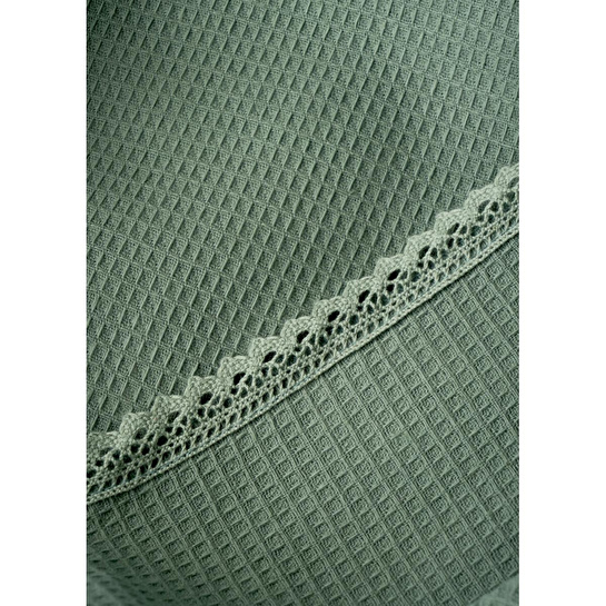 Bella Maison %100 Pamuk Feel Çift Kişilik Waffle Pike Haki (200x220 Cm) Haki
