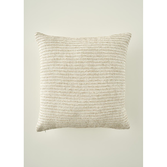 Bella Maison Bianca Dolgulu Dekoratif Yastık Krem (43x43 Cm) Krem