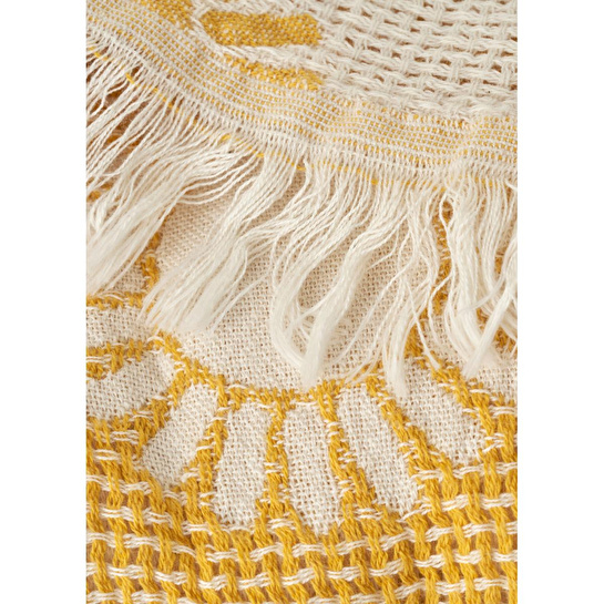 Bella Maison Sunny Pamuklu Çift Kişilik Yatak Örtüsü Sarı (200x220 Cm) Sarı