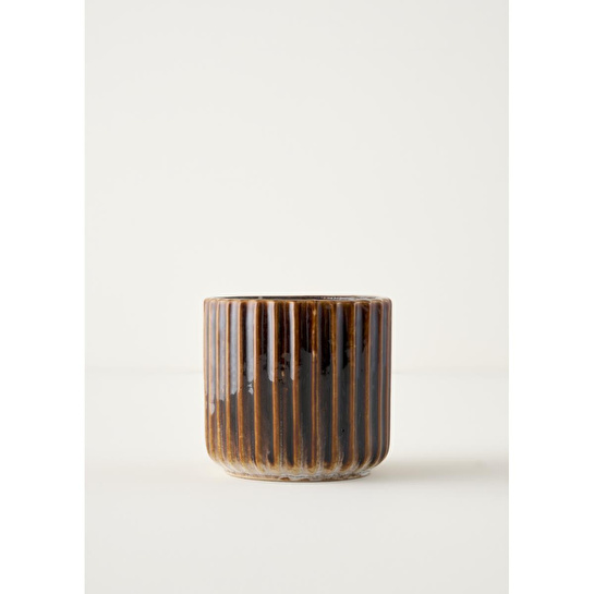 Bella Maison Lavea Seramik Saksı Gri (13x13x12 Cm) Gri