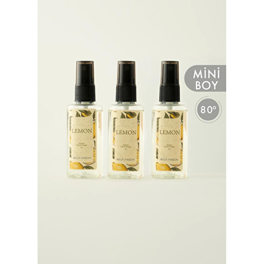 Bella Maison Lemon Kolonya 3'lü Sarı (50 Ml)