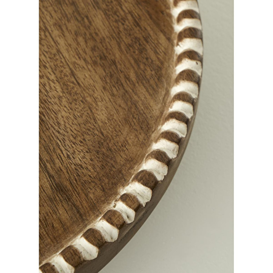 Bella Maison Points Mango Sunum Standı Kahverengi (35x4,5 Cm) Kahverengi