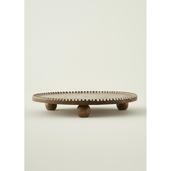 Bella Maison Points Mango Sunum Standı Kahverengi (35x4,5 Cm) Kahverengi