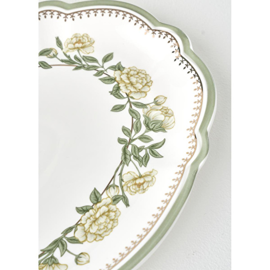Bella Maison Rebecca New Bone Sunum Tabağı (20x14 Cm) Çok Renkli