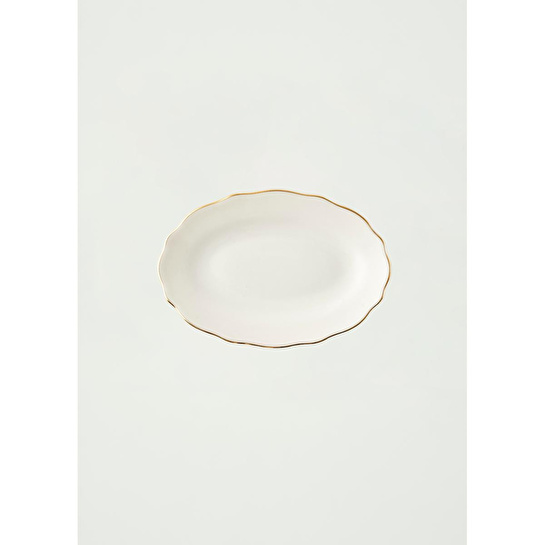 Bella Maison Victoria Porselen Sunum Tabağı Gold (20 Cm) Gold