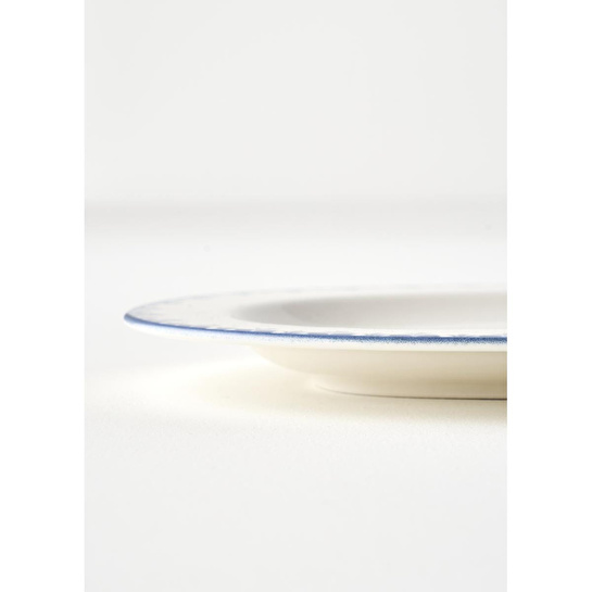 Bella Maison Bleu Blanc Porselen Küçük Sunum Tabağı Mavi (25 Cm) Mavi