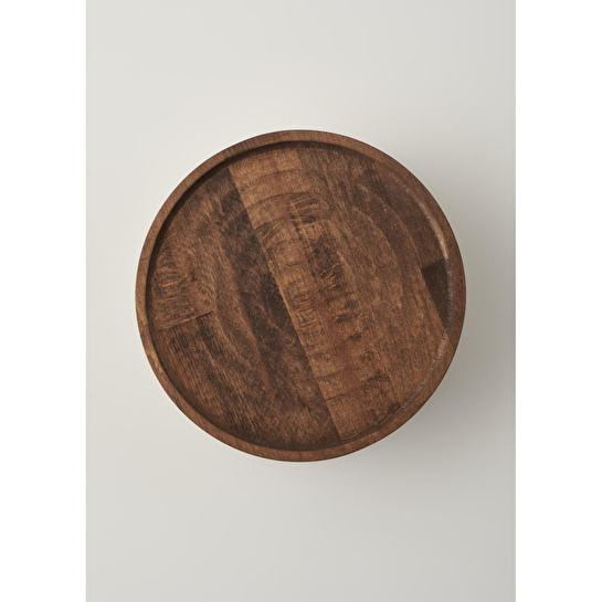 Bella Maison Wooden Ahşap Yuvarlak Sunum Standı Naturel (25 Cm) Naturel