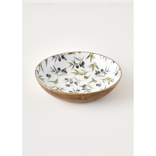Bella Maison Olive Mango Sunum Kasesi (30x8 Cm) Çok Renkli