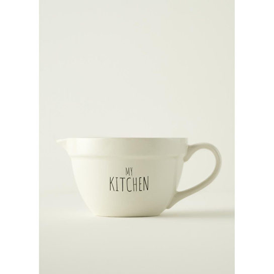 Bella Maison My Kitchen Seramik Karıştırma Kasesi Beyaz (1700 Cc) Beyaz