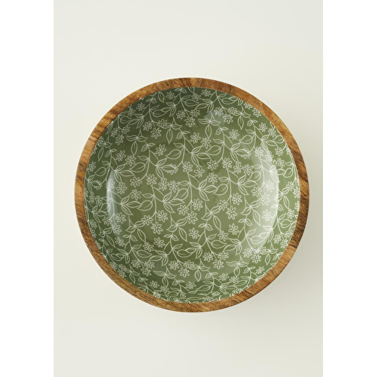 Bella Maison Floral Mango Sunum Kasesi Yeşil (30x8 Cm) Yeşil