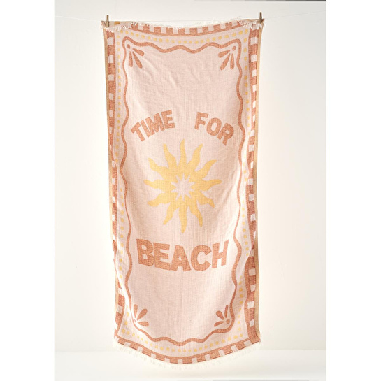Bella Maison %100 Pamuk Time For Beach Peştamal Kiremit (90x160 Cm) Kiremit