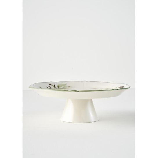 Bella Maison Julia Stoneware Kek Standı Yeşil (32 Cm) Yeşil