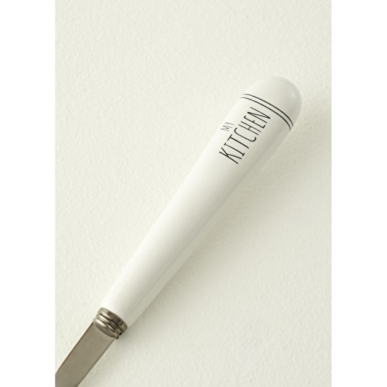 Bella Maison My Kitchen Çelik Spatula Beyaz (25,7x4,8x1,3 Cm) Beyaz