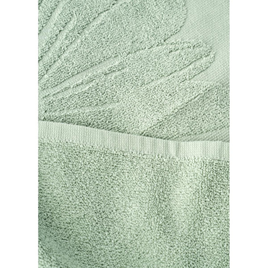 Bella Maison Daisy Jakarlı Plaj Havlusu Yeşil (90x160 Cm) Yeşil