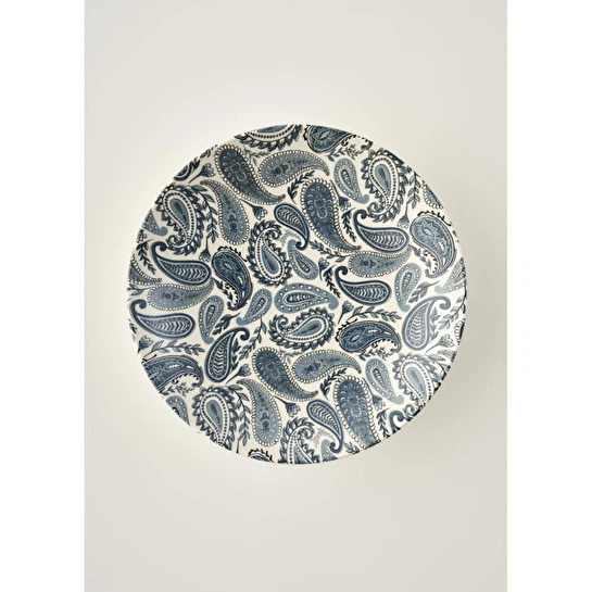 Bella Maison Paisley Porselen Salata Kasesi Mavi (30 Cm) Mavi