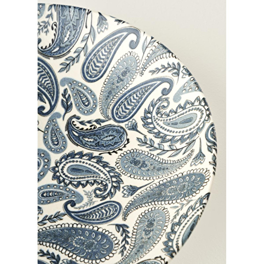 Bella Maison Paisley Porselen Salata Kasesi Mavi (30 Cm) Mavi