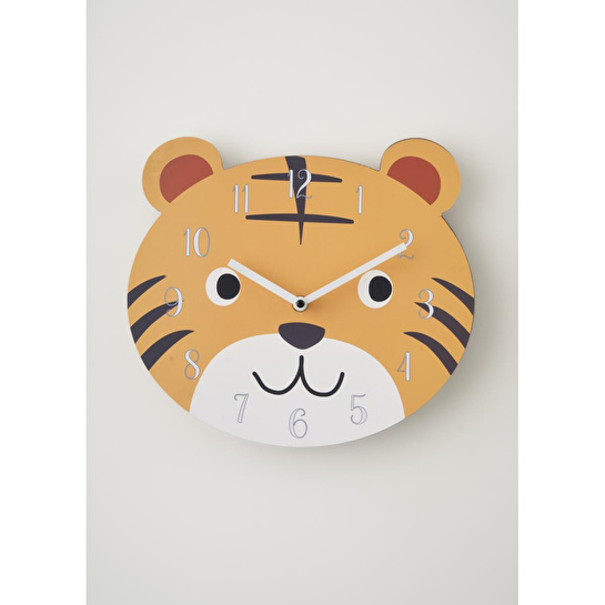 Bella Maison Tiger Çocuk Saati Turuncu (26x28 Cm) Turuncu