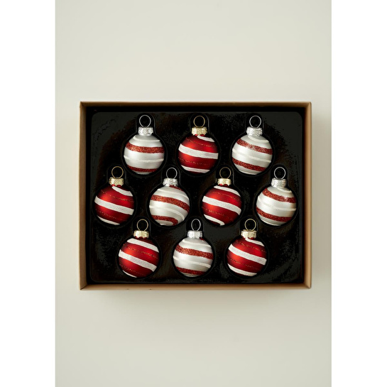 Bella Maison Christmas Mini Ball Dekoratif Süs Kırmızı (19x15x4 Cm) Kırmızı