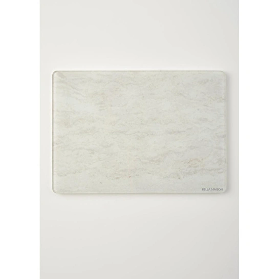 Bella Maison Marbella Cam Kesme Tahtası Ekru (35x25 Cm) Ekru