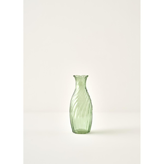 Bella Maison Glow Cam Vazo Yeşil (9x23 Cm) Yeşil