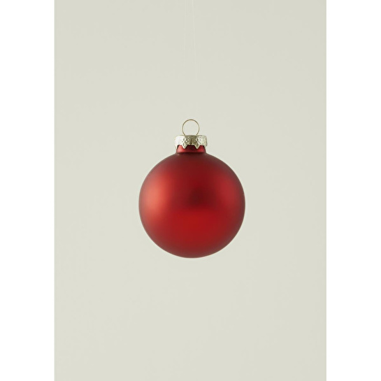 Bella Maison Christmas Dekoratif Süs 12'li Kırmızı (6 Cm) Kırmızı