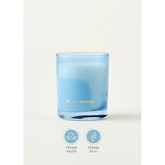 Bella Maison Jasmine Whisper Kokulu Soya Wax Mum Mavi (120 Gr) Mavi