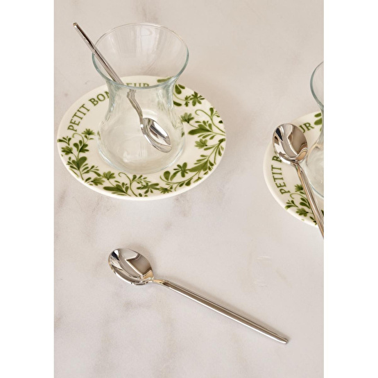 Bella Maison Siena 6'lı Çay Kaşığı Seti Silver Silver