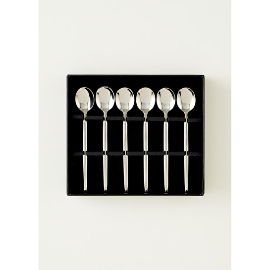 Bella Maison Siena 6'lı Çay Kaşığı Seti Silver Silver