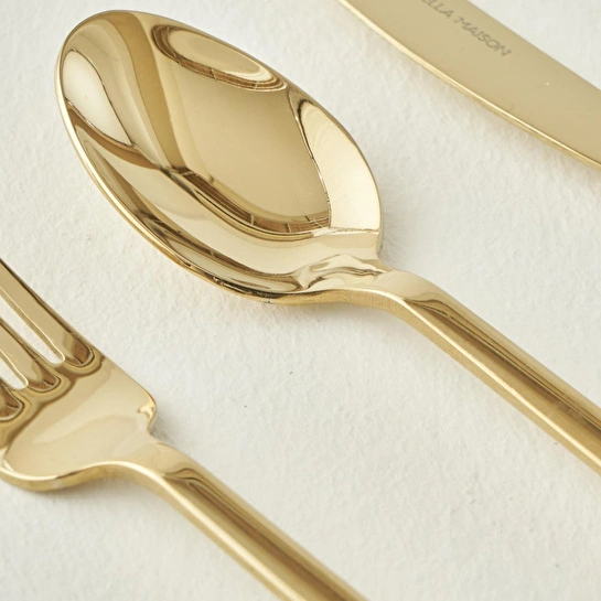 Bella Maison Milano 42 Parça Çatal Kaşık Bıçak Seti Gold