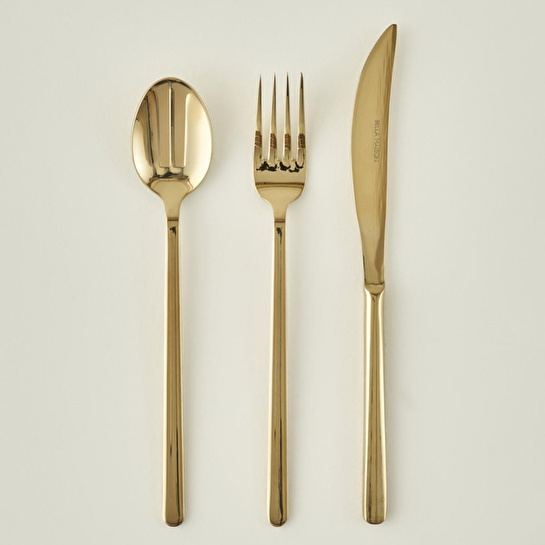 Bella Maison Milano 42 Parça Çatal Kaşık Bıçak Seti Gold