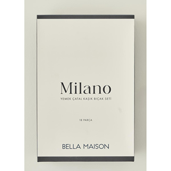 Bella Maison Milano 18 Parça Yemek Çatal Kaşık Bıçak Seti Gold Gold