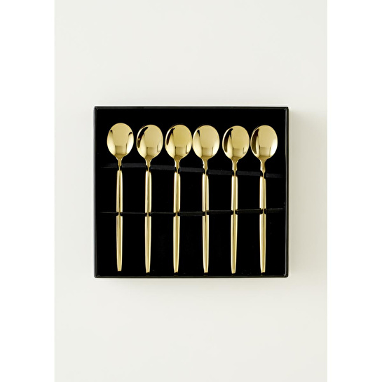 Bella Maison Siena 6'lı Çay Kaşığı Seti Gold Gold