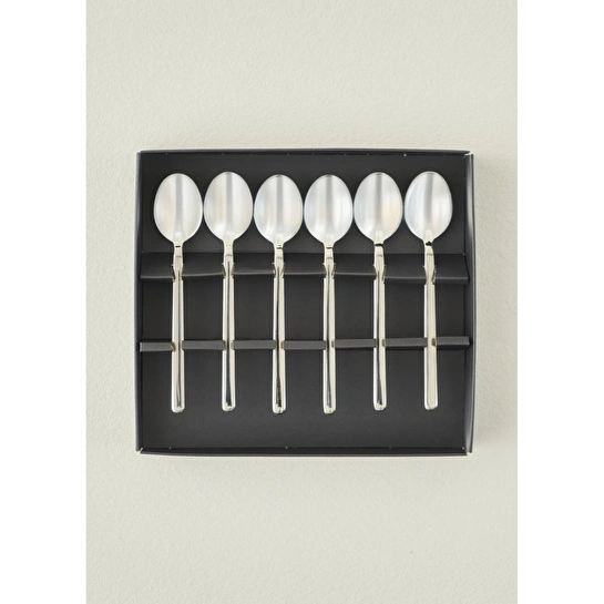 Bella Maison Milano 6'lı Çay Kaşığı Seti Silver Silver