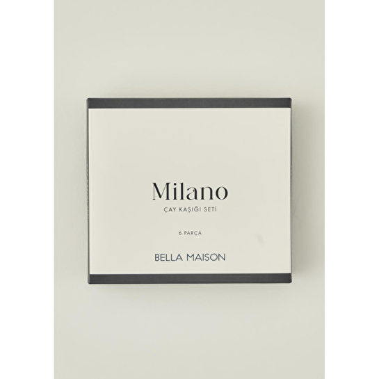 Bella Maison Milano 6'lı Çay Kaşığı Seti Silver Silver
