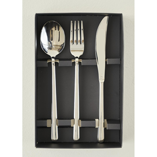 Bella Maison Milano 18 Parça Yemek Çatal Kaşık Bıçak Seti Silver Silver