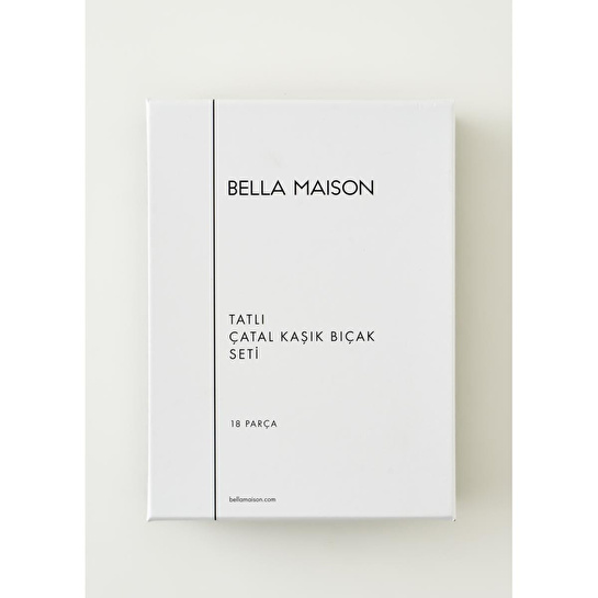 Bella Maison Siena 18 Parça Tatlı Çatal Kaşık Bıçak Seti Silver Silver