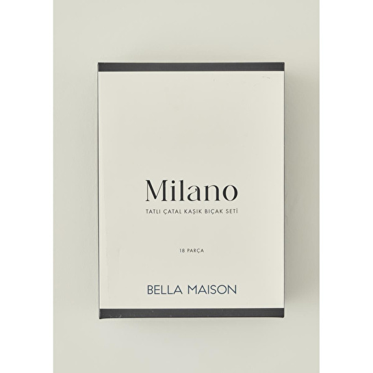 Bella Maison Milano 18 Parça Tatlı Çatal Kaşık Bıçak Seti Gold Gold