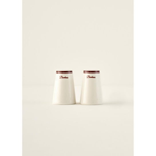 Bella Maison Bonheur Porselen Tuzluk-biberlik Seti Bordo (8 Cm) Bordo