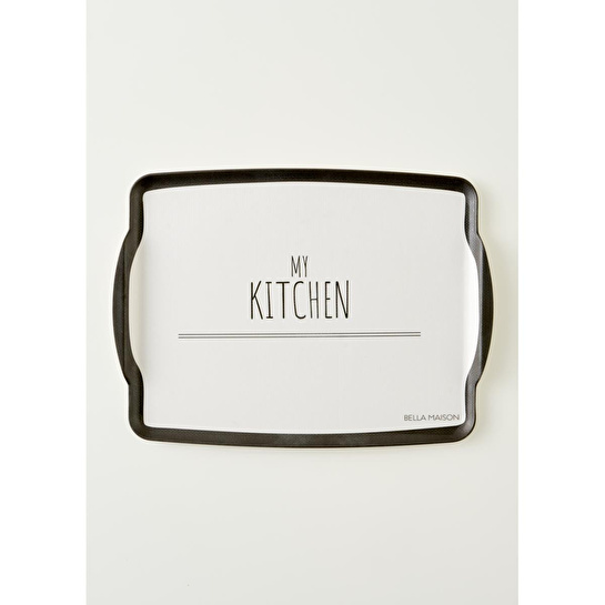 Bella Maison My Kitchen Melamin Tepsi Siyah (42x31 Cm) Siyah