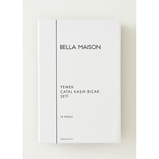 Bella Maison Torino 18 Parça Yemek Çatal Kaşık Bıçak Seti Silver Silver