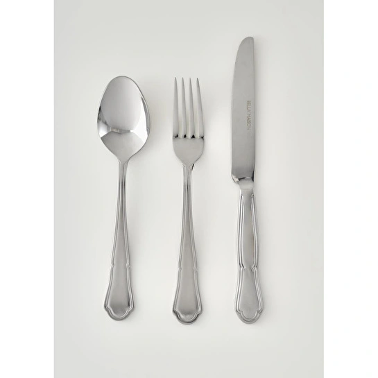 Bella Maison Torino 18 Parça Yemek Çatal Kaşık Bıçak Seti Silver Silver