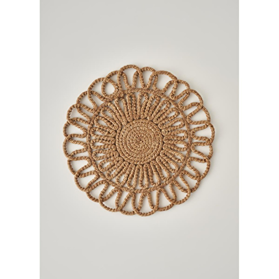 Bella Maison Rosy Örgü Amerikan Servis Kahverengi (35 Cm) Kahverengi