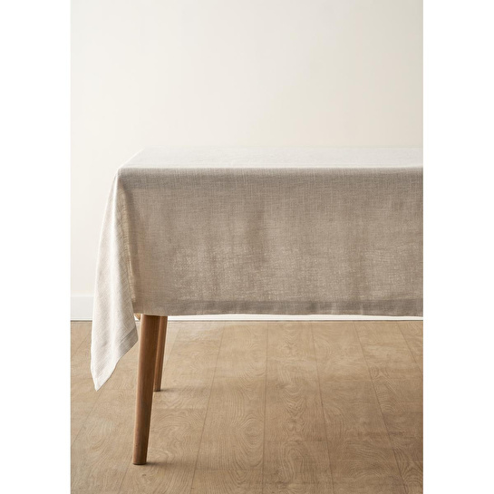 Bella Maison Miva Simli Masa Örtüsü Gümüş (150x250 Cm) Gümüş