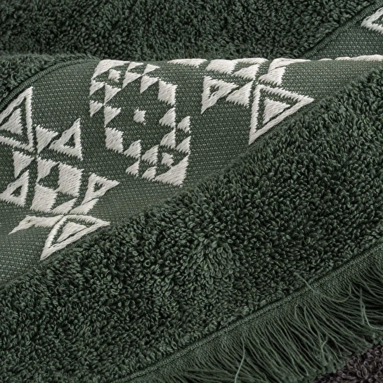 Green Black Hereke Heritage Serisi 4'lü Havlu Seti Yeşil / Antrasit