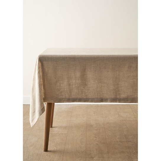 Bella Maison Miva Simli Masa Örtüsü Gold (150x250 Cm) Gold